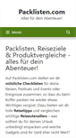 Mobile Screenshot of packlisten.com